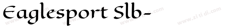 Eaglesport Slb字体转换